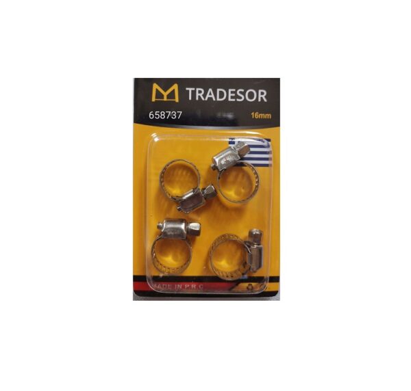 Σετ σφιγκτήρες σωλήνων - 4pcs - 16mm - 658737 - GoodFlix
