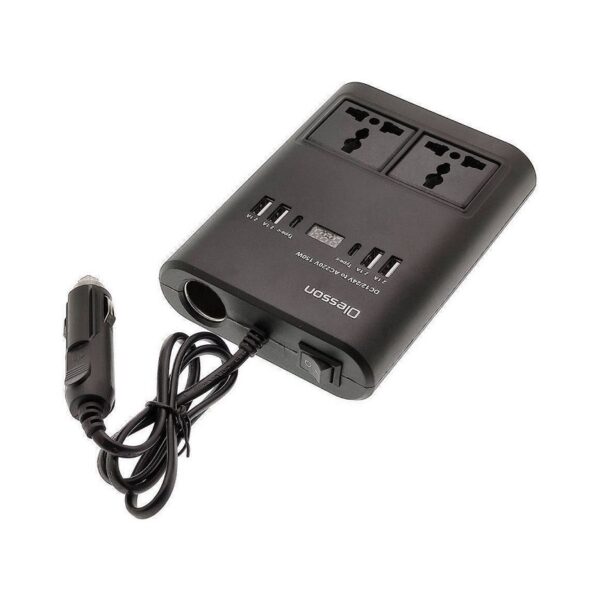 Μετασχηματιστής - Power Inverter αυτοκινήτου - 150W - 12VDC to 220VAC - 4xUSB - CD350562 -  505523 - GoodFlix