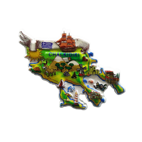 Tουριστικό μαγνητάκι Souvenir – Σετ 12pcs - Resin Magnet - Chalkidiki - 678309 - GoodFlix