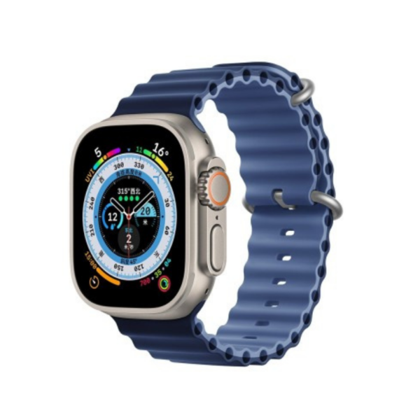 Σετ Smartwatch με 4 λουράκια - LG81 Ultra - 065110 - Blue - GoodFlix