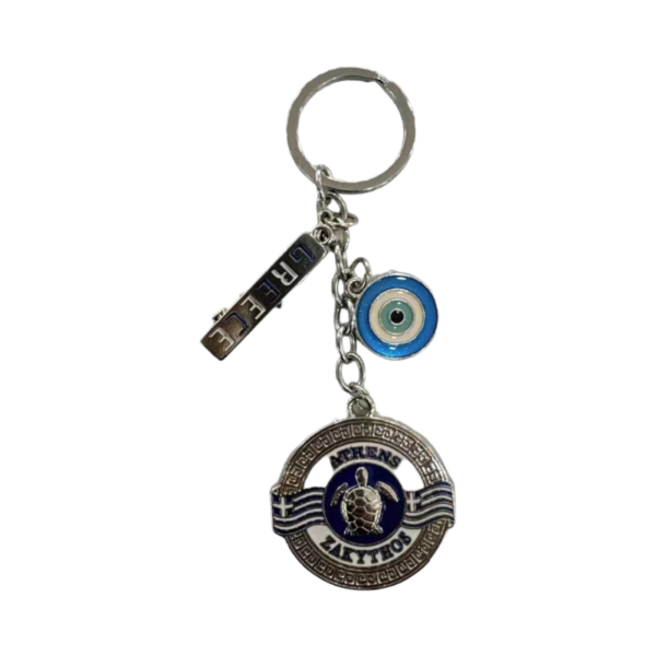 Τουριστικό μπρελόκ Souvenir - Σετ 12pcs - Ματάκι/Athens/Zakynthos - 280419 - GoodFlix