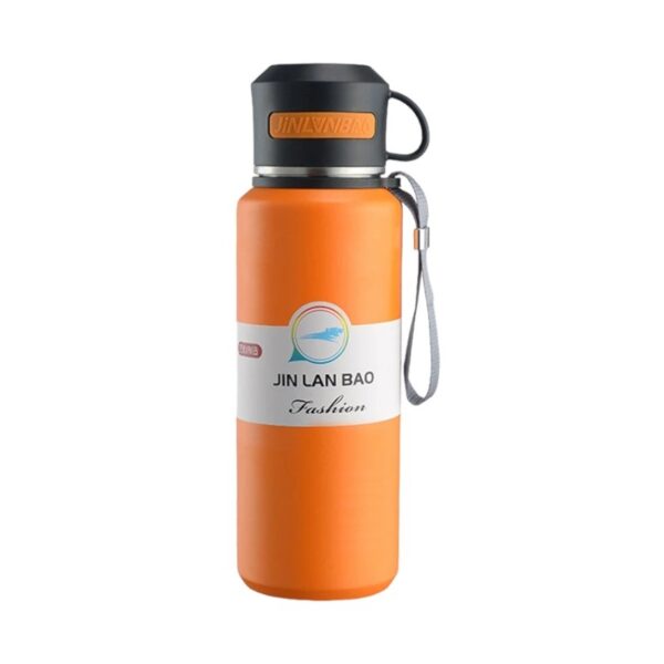 Φορητό παγούρι-θερμός με φλιτζάνι - 800ml - CF8279 - 882799 - Orange - GoodFlix