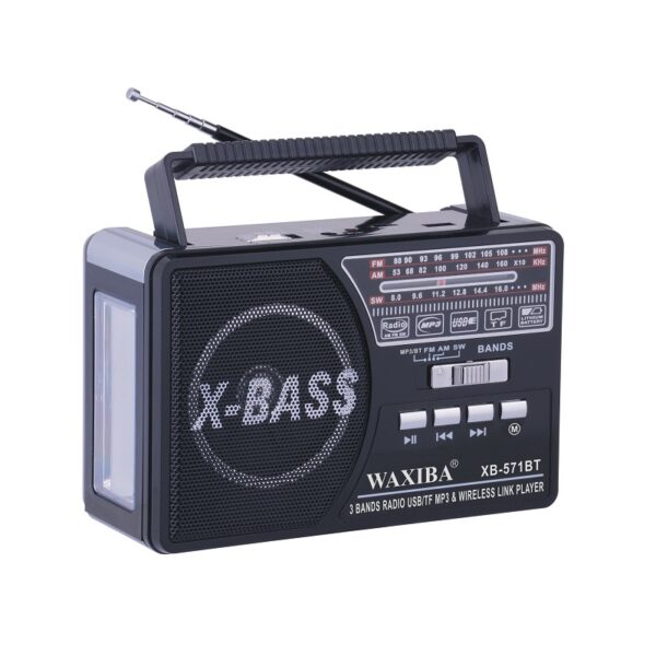 Επαναφορτιζόμενο ραδιόφωνο - XB-571BT - Waxiba - 005718 - Black - GoodFlix
