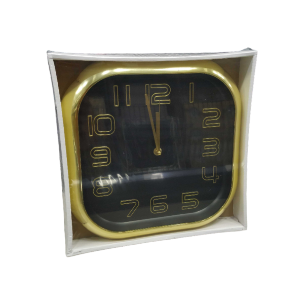 Ρολόι τοίχου - 735D - 100034 - Black/Gold - GoodFlix