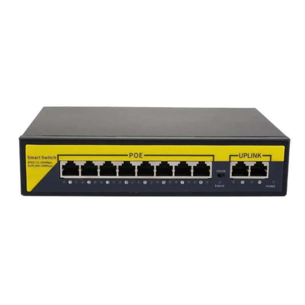 Switch καταγραφικού POE με 8 υποδοχές - 10/100Mbps - 300020 - GoodFlix