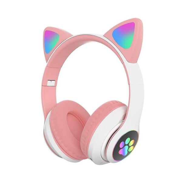 Ασύρματα ακουστικά - Cat Headphones - ST23M - 323230 - White/Pink - GoodFlix