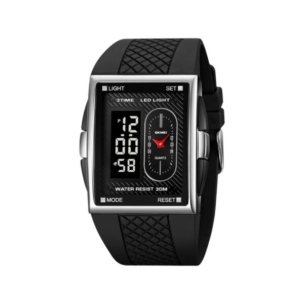 Ψηφιακό/αναλογικό ρολόι χειρός – Skmei - 2213 - Black/Silver/Black - GoodFlix