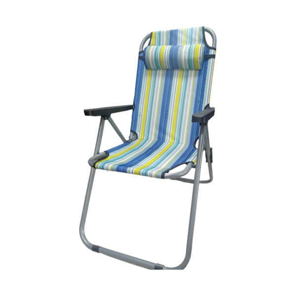 Πτυσσόμενη καρέκλα camping - 1608 - 270874 - Blue/Yellow - GoodFlix