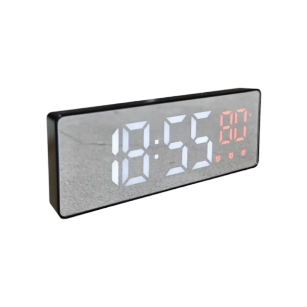 Ψηφιακό ρολόι – Ξυπνητήρι - 0715 - 907151 - Black/Silver - GoodFlix