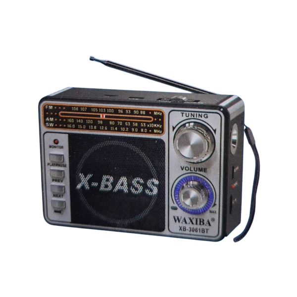 Επαναφορτιζόμενο ραδιόφωνο Retro - XB-3061BT - 020061 - Silver - GoodFlix