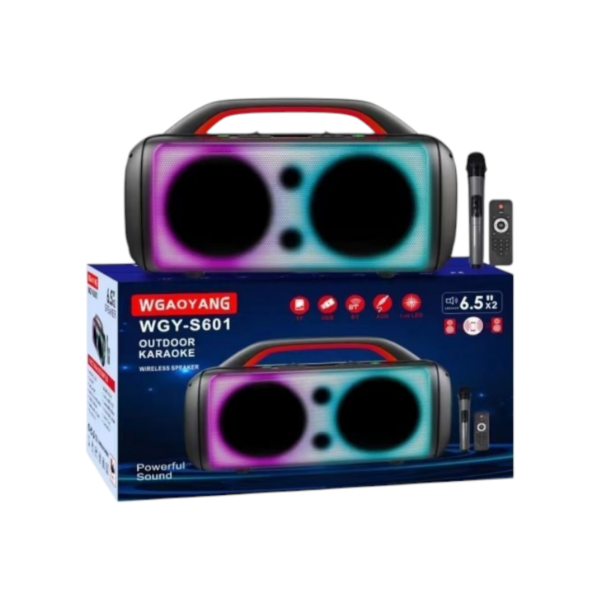 Φορητό ηχείο subwoofer με μικρόφωνο Karaoke - WGY-S601 - 116282 - GoodFlix