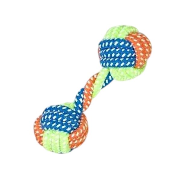 Παιχνίδι σκύλου σχοινί με μπάλες - 16cm - 12pcs - 550529 - GoodFlix