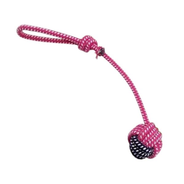 Παιχνίδι σκύλου σχοινί με μπάλα - 40cm - 12pcs - 550549 - GoodFlix