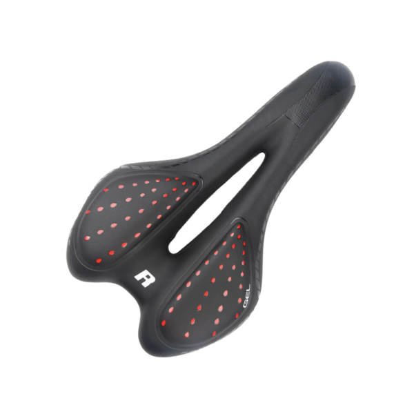 Σέλα ποδηλάτου - S36-46GEL - 651124 - Black/Red - GoodFlix