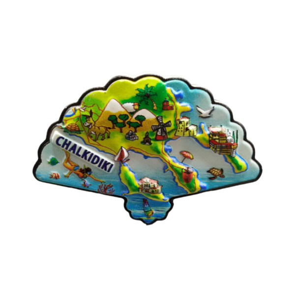 Tουριστικό μαγνητάκι Souvenir – Σετ 12pcs - Resin Magnet - Chalkidiki - 678311 - GoodFlix