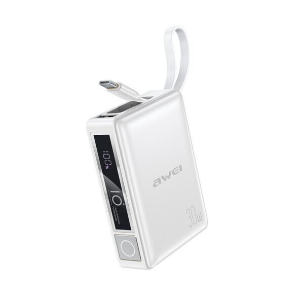 Powerbank - P87K - 10.000mah - 30W - AWEI - 008648 - White - GoodFlix
