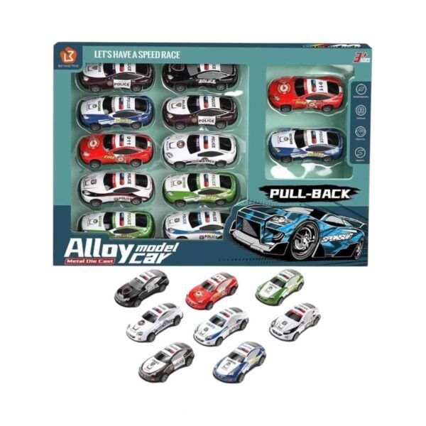 Σετ μεταλλικά αυτοκινητάκια - Pull Back - 868-12B - 12pcs - 215260 - GoodFlix