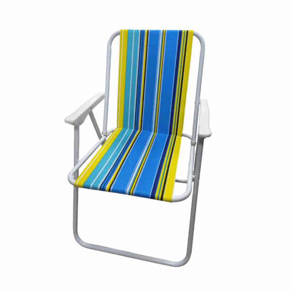 Πτυσσόμενη καρέκλα camping - 1215 - 270836 - Blue/Yellow - GoodFlix