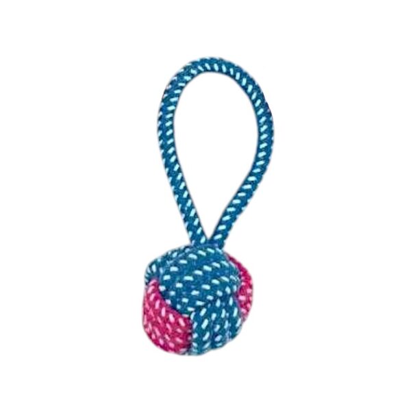 Παιχνίδι σκύλου σχοινί με μπάλα - 20cm - 12pcs - 550530 - GoodFlix