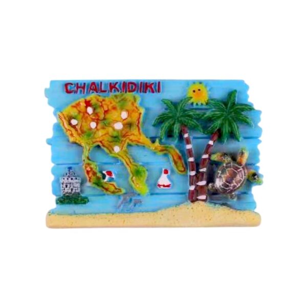 Tουριστικό μαγνητάκι Souvenir – Σετ 12pcs - Resin Magnet - Chalkidiki - 678076 - GoodFlix