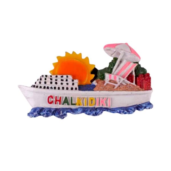 Tουριστικό μαγνητάκι Souvenir – Σετ 12pcs - Resin Magnet - Chalkidiki - 678096 - GoodFlix