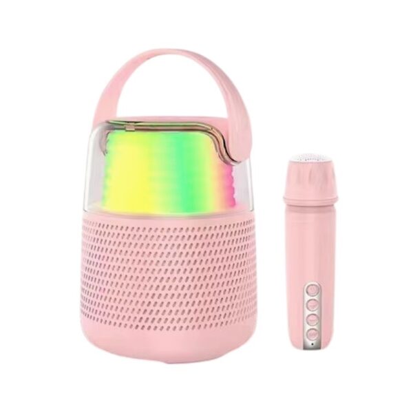 Ασύρματο ηχείο Bluetooth με μικρόφωνο Karaoke - KMS-151 - 885499 - Pink - GoodFlix