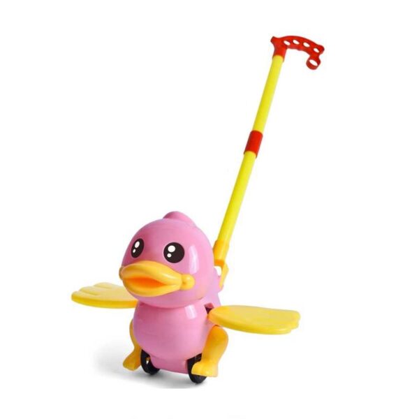 Συρόμενο παιχνίδι Παπάκι με φτερά - 360 - 117265 - Pink - GoodFlix