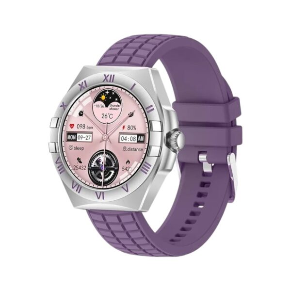 Σετ Smartwatch με 3 λουράκια - LG80 Mini - 065066 - Purple - GoodFlix