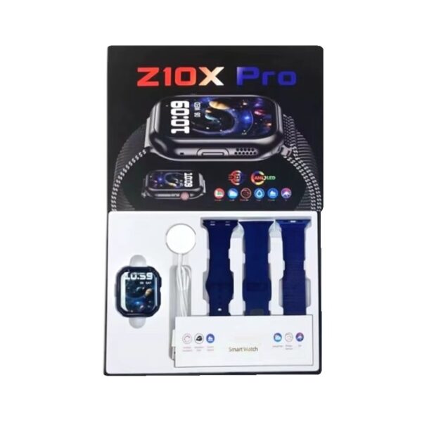Σετ Smartwatch με 3 λουράκια - Z10X Pro - 065165 - Blue - GoodFlix
