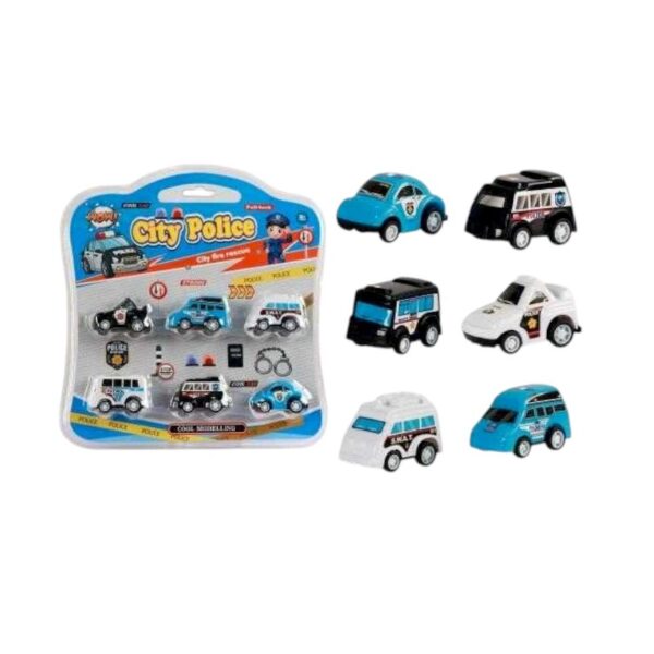 Σετ mini αυτοκινητάκια - Police - 6pcs - 265-9C - 215279 - GoodFlix