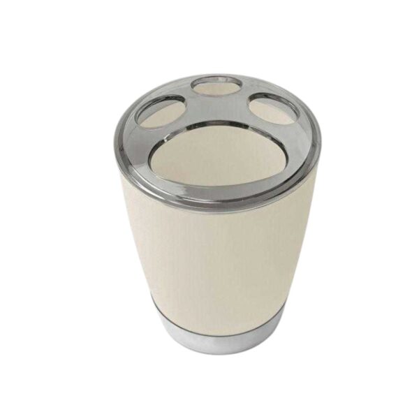 Θήκες οδοντόβουρτσας πλαστικές σε σετ 5Χ - Beige - 21584 - GoodFlix