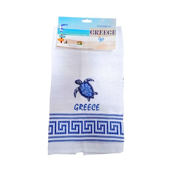 Πετσέτα ποτηρόπανο Souvenir με κέντημα - Σετ 12pcs - Greece - 416044 - GoodFlix