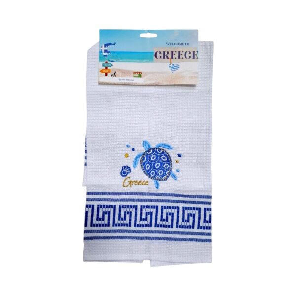 Πετσέτα ποτηρόπανο Souvenir με κέντημα - Σετ 12pcs - Greece - 416075 - GoodFlix