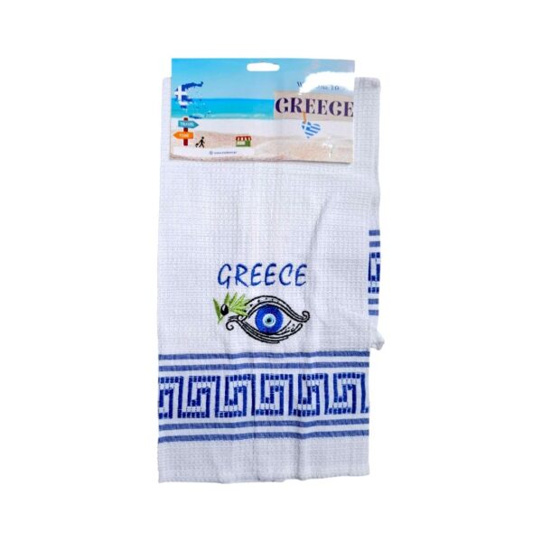 Πετσέτα ποτηρόπανο Souvenir με κέντημα - Σετ 12pcs - Greece - 416105 - GoodFlix