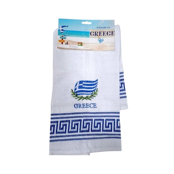 Πετσέτα ποτηρόπανο Souvenir με κέντημα - Σετ 12pcs - Greece - 416174 - GoodFlix