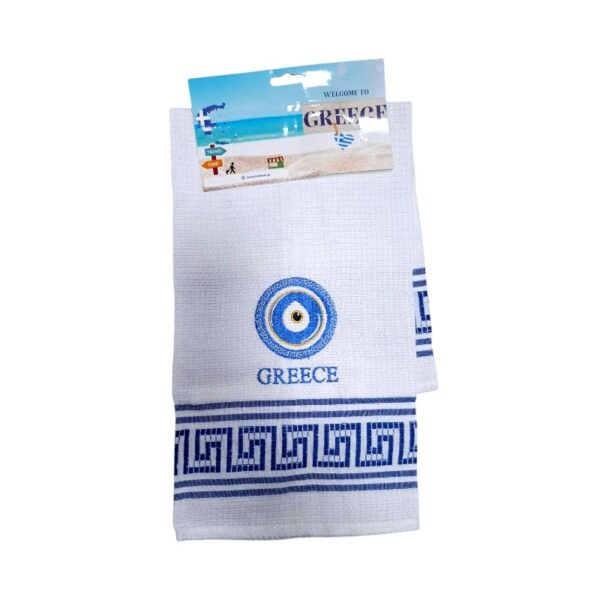 Πετσέτα ποτηρόπανο Souvenir με κέντημα - Σετ 12pcs - Greece - 416181 - GoodFlix
