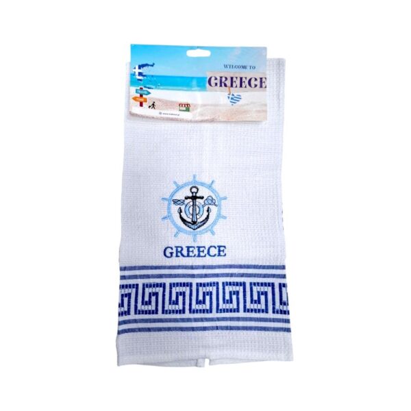 Πετσέτα ποτηρόπανο Souvenir με κέντημα - Σετ 12pcs - Greece - 416228 - GoodFlix