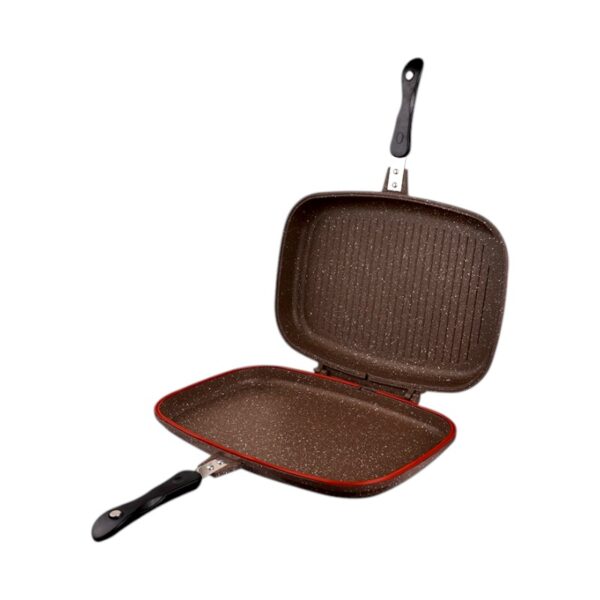 Διπλό αντικολλητικό τηγάνι Grill - CA007-F40-Brown - DSP - 610537 - GoodFlix