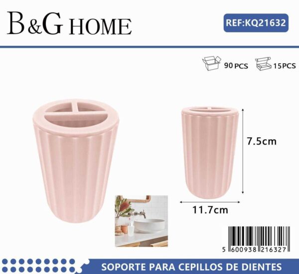 Θήκη οδοντόβουρτσας πλαστική - Light Pink - 21632 - GoodFlix