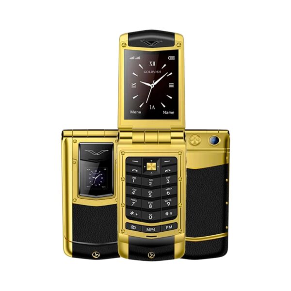 Κινητό τηλέφωνο - V77  - Dual Sim - 812150 - Ελληνικό μενού - Gold/Black - GoodFlix