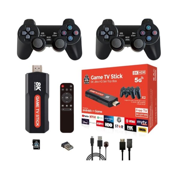 Φορητή κονσόλα παιχνιδιών Stick & TV Box με 2 χειριστήρια - Q9 MAX - 812341 - GoodFlix