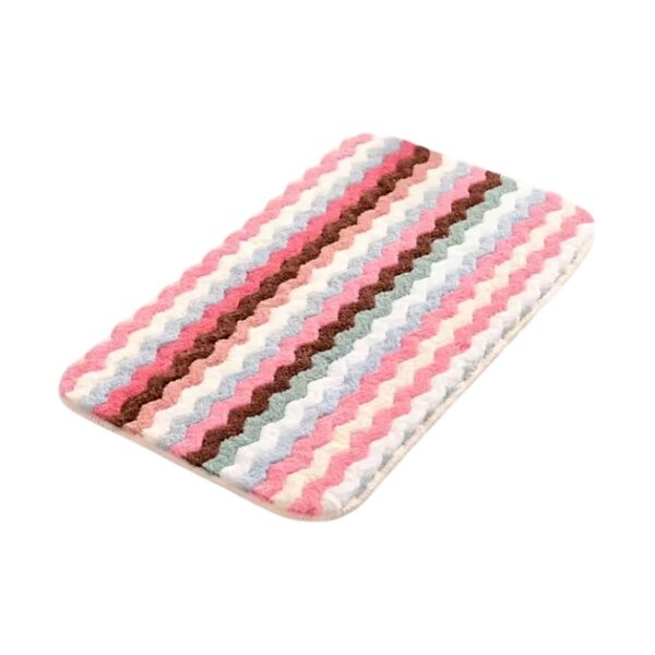 Πατάκι μπάνιου - 38x58cm - 915572 - Pink/White - GoodFlix