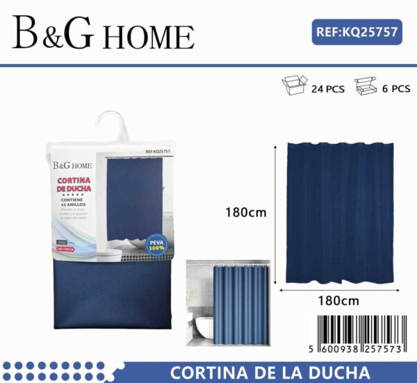 Κουρτίνα μπάνιου - Blue - 1.8x1.8m - 25757 - GoodFlix