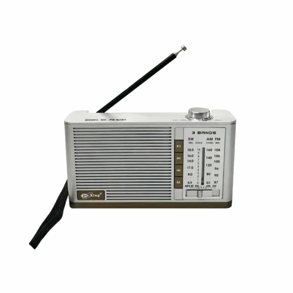 Επαναφορτιζόμενο ραδιόφωνο – PX-92BT - 000923 - Silver - GoodFlix