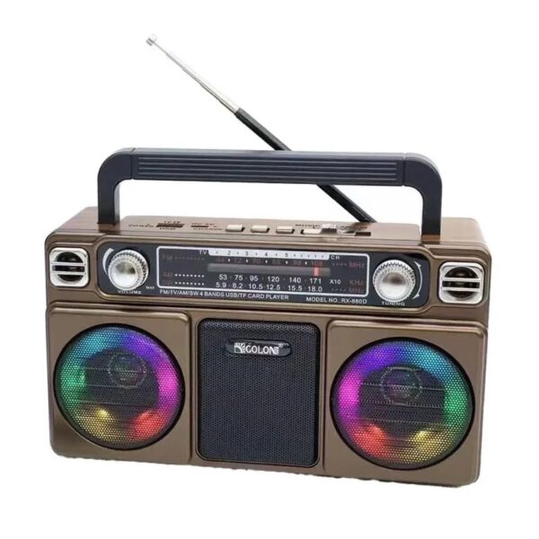 Επαναφορτιζόμενο ραδιόφωνο - RX880D - 008800 - Brown - GoodFlix