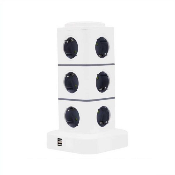 Κάθετο πολύπριζο 12 θέσεων - Σούκο - 2USB - 3m - RC-G12P - 012135 - GoodFlix