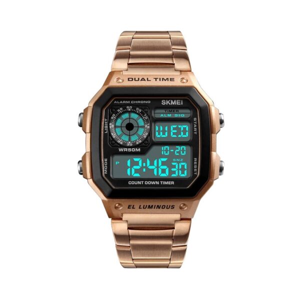 Ψηφιακό ρολόι χειρός – Skmei - 1335 - Rose Gold - GoodFlix