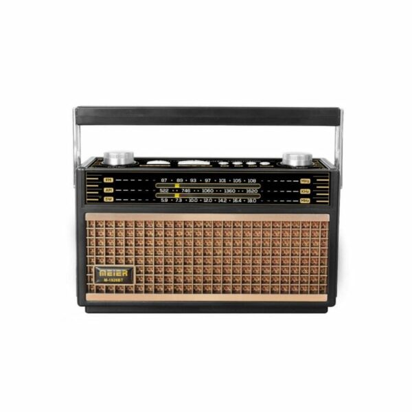 Επαναφορτιζόμενο ραδιόφωνο Retro - M1926BT - Meier - 416266 - Black/Gold - GoodFlix