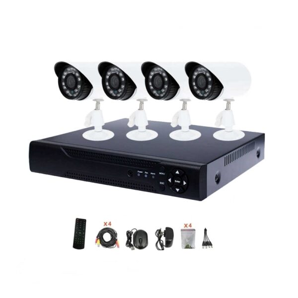 Ενσύρματο καταγραφικό δικτύου με 4 κάμερες - CCTV Security Recording System - 020231 - GoodFlix