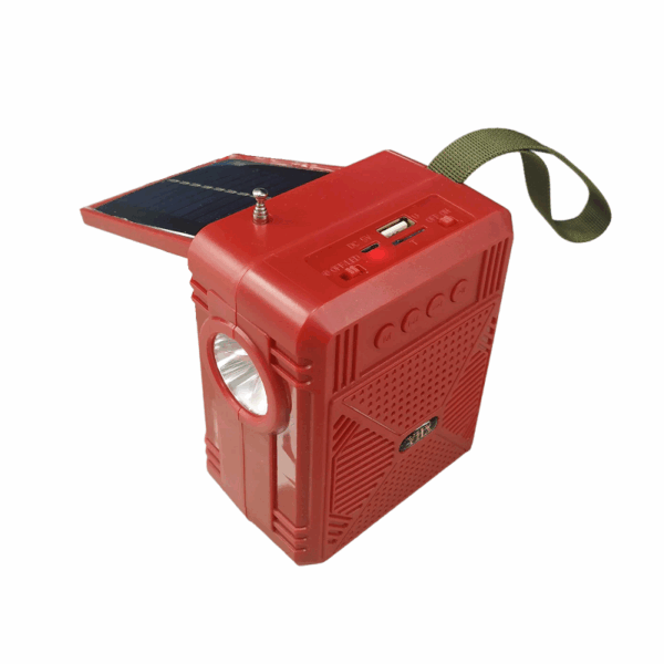 Ασύρματο ηχείο Bluetooth με ηλιακό πάνελ - YHX-03 - 040032 - Red - GoodFlix
